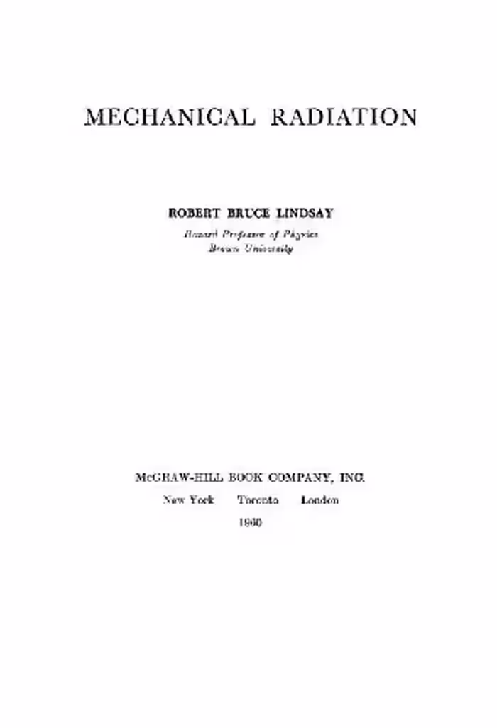 خرید و دانلود نسخه کامل کتاب Mechanical radiation