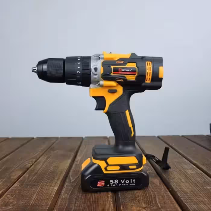 دریل شارژی 58 ولت صنعتی 13 میلیمتر اینتیمکس
