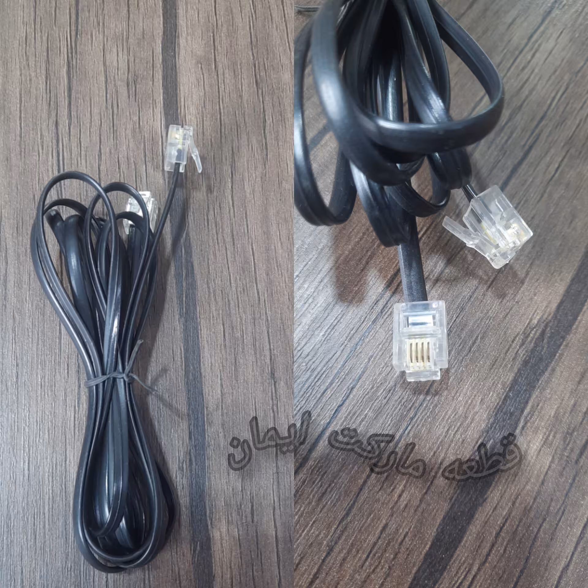 سیم ورودی تلفن وغیره2متری مشکی