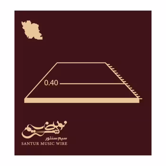 سیم سنتور گره خورده قرمز ۰۴۰ نوین سیم