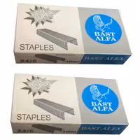 سوزن منگنه بست آلفا نقره ای 24.6 بسته 10000 عددی