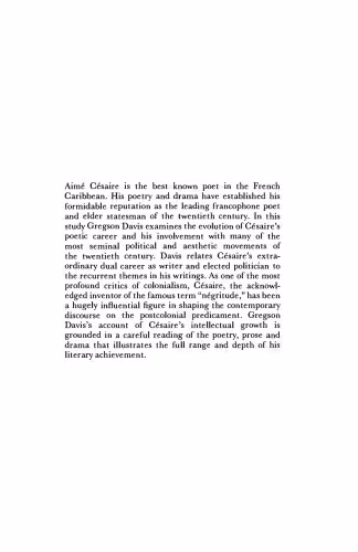 خرید و دانلود نسخه کامل کتاب Aime Cesaire