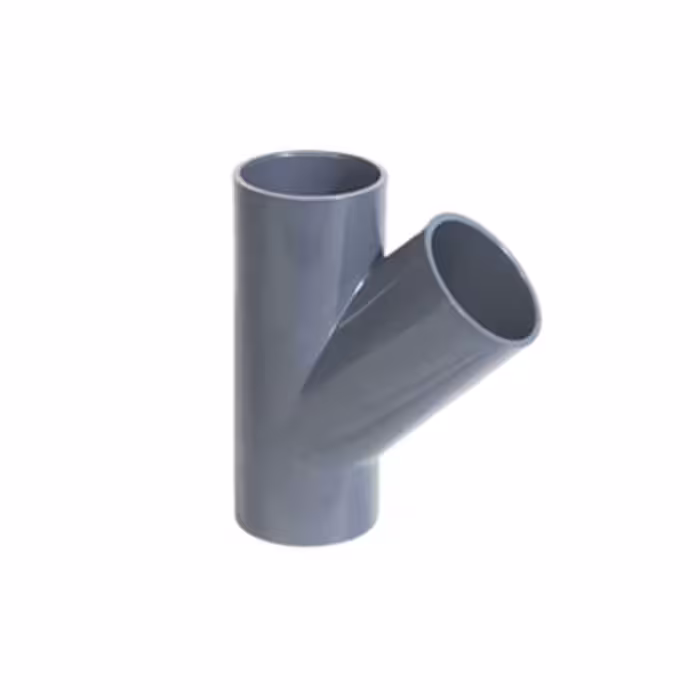 سه راه 45 درجه چسبی UPVC