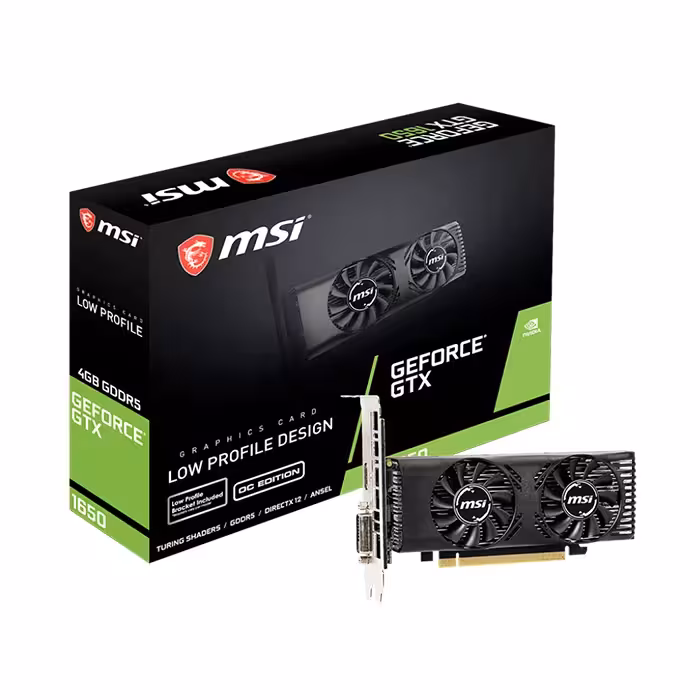 کارت گرافیک ام اس ای GeForce GTX 1650 4GB LP OC