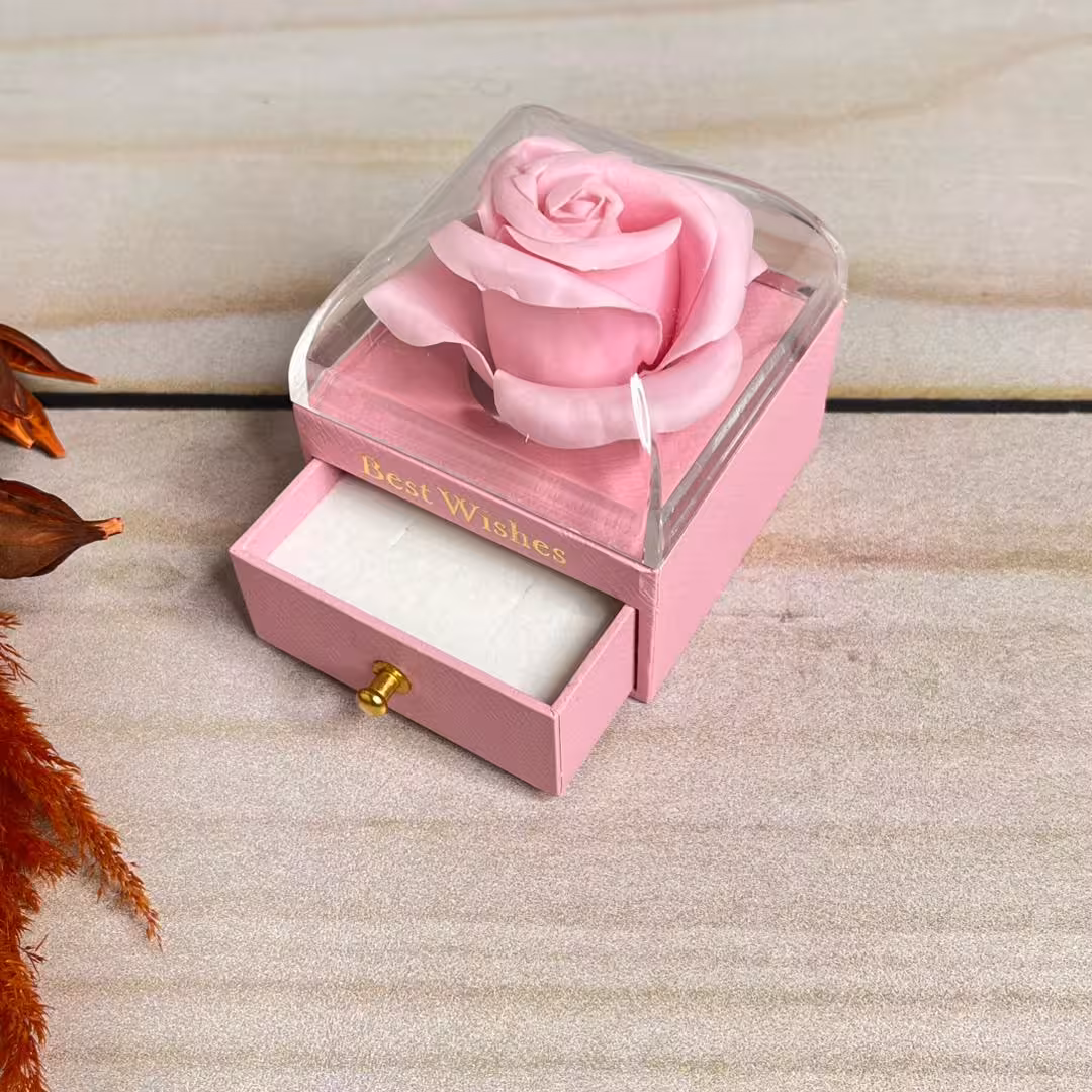 باکس سورپرایزی تک گل صورتی