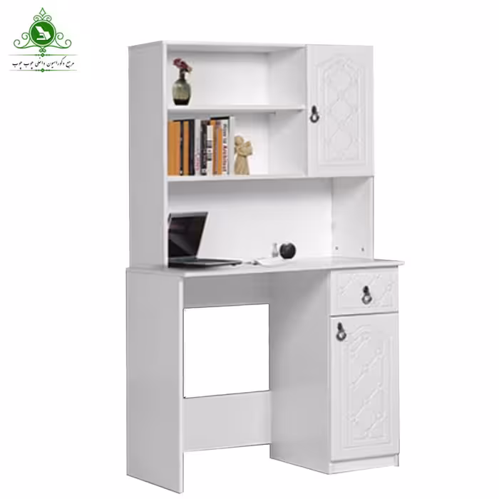 میز تحریر کتابخانه دار مدل تاجدار