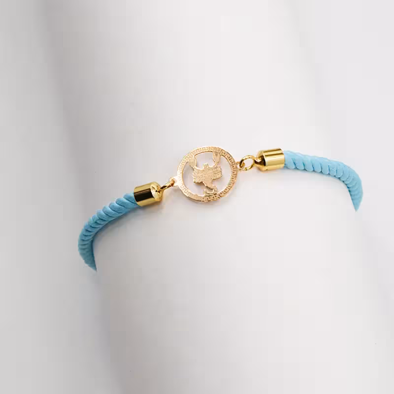 دستبند بافت طرح ماه تولد آبان