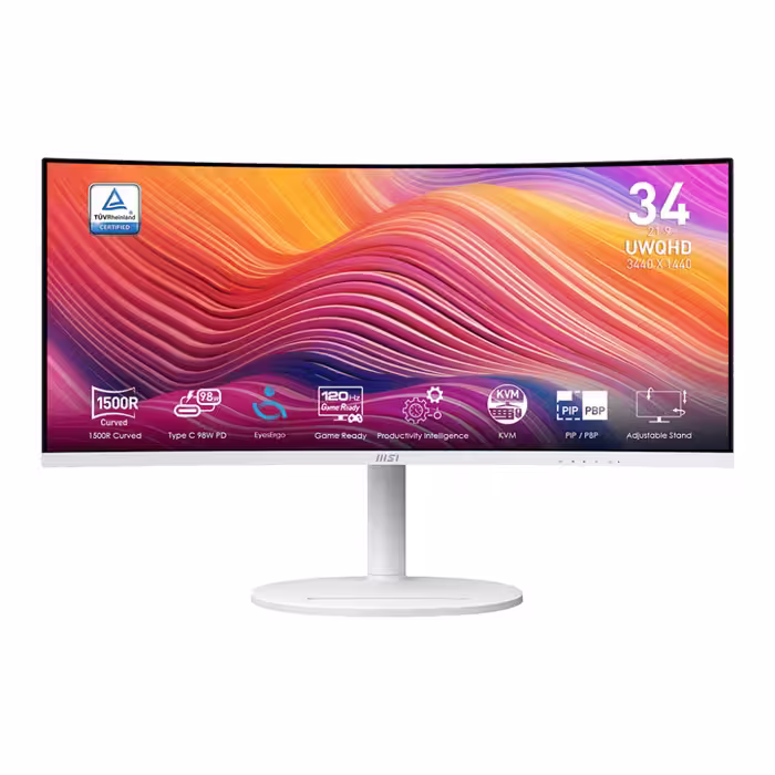 مانیتور خمیده 34 اینچ ام اس آی مدل Modern MD342CQPW