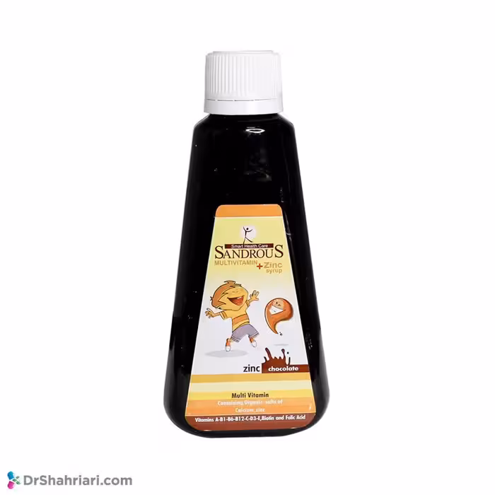 شربت زینک سندروس با طعم شکلات | 200 میلی لیتر