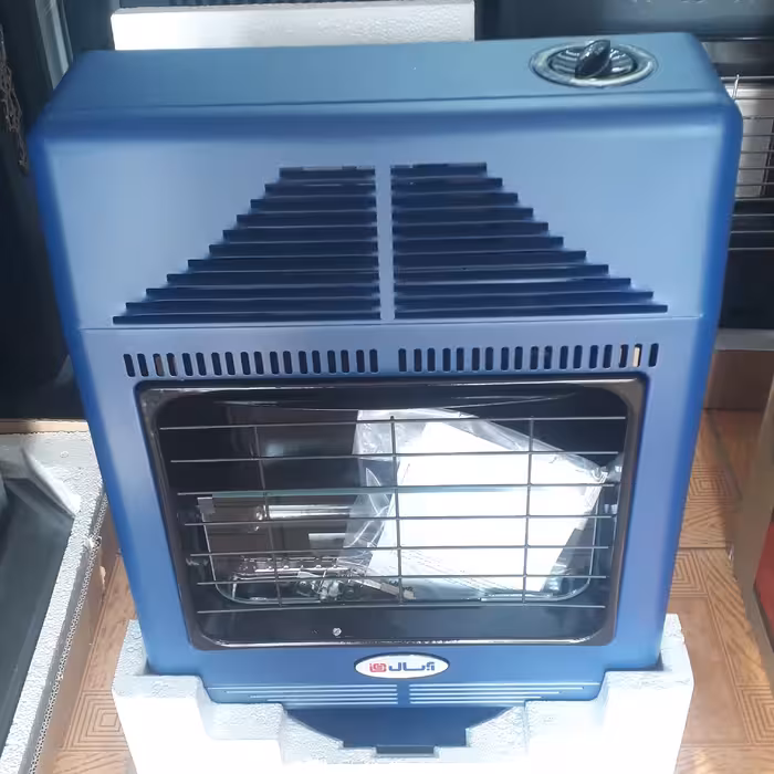 بخاری گازی بدون دودکش آبسال  با ضمانت رنگ آبی