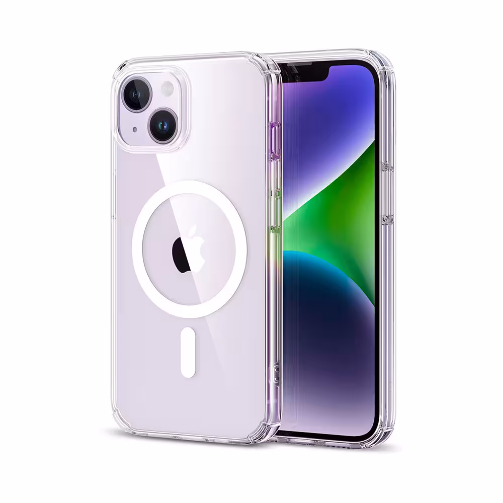 ESR Krystec™ Clear Case (HaloLock) for iPhone 13/14