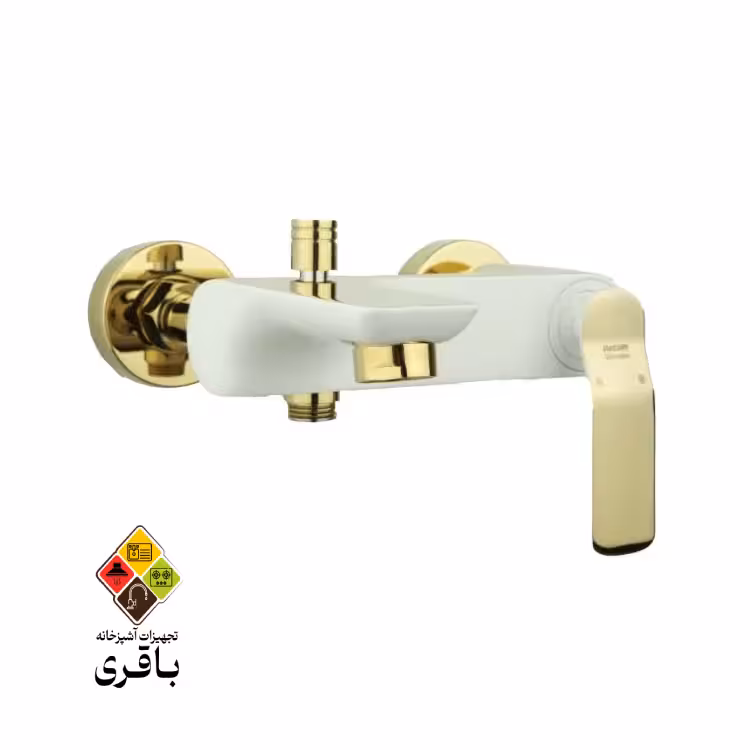 شیر حمام راسان مدل آوات مشکی رزگلد