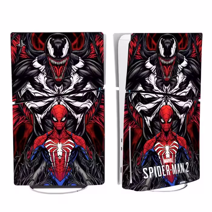 برچسب کنسول PS5 SLIM (GO) طرح spider-man 2 marvel