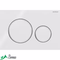 کلید فلاش تانک توکار گبریت سری sigma 20 سفید رینگ کروم