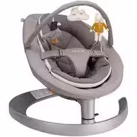 تاب و گهواره  برقی جدید نونا مدل لیف گرو با اویز عروسکی و رنگ طوسی نیوکالکشن       nuna leaf grow   TOY BAR
