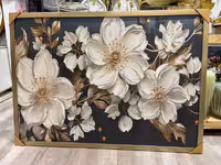 تابلو تکسچر برجسته طرح گل