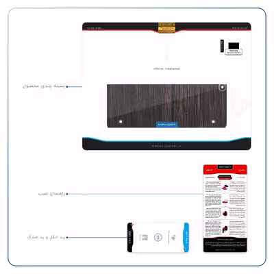 برچسب پوششی ماهوت مدل Burned Wood مناسب برای تبلت سامسونگ Galaxy Tab S2 9.7 2015 T810