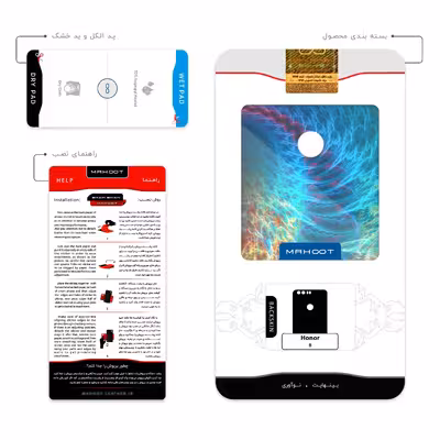 برچسب پوششی ماهوت مدل Mathematical Geometric Shape 1 مناسب برای گوشی موبایل آنر 8