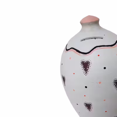 قلک سفالی مدل قلبی RO - 01