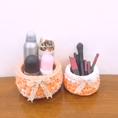 سبد قلاب بافی تریکو مدل bb54 مجموعه 2 عددی