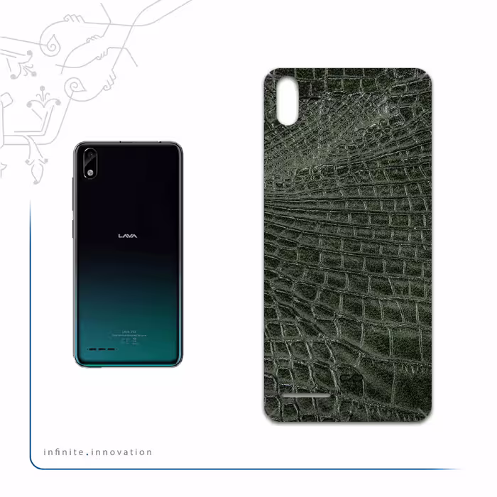 برچسب پوششی ماهوت مدل Green-Crocodile-Leather مناسب برای گوشی موبایل لاوا Z51