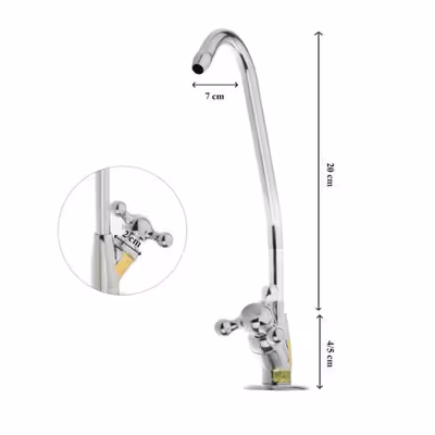 شیر دستگاه تصفیه آب مدل پروانه ای