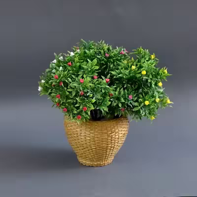 گل مصنوعی مدل بوته چمنی گل ریز
