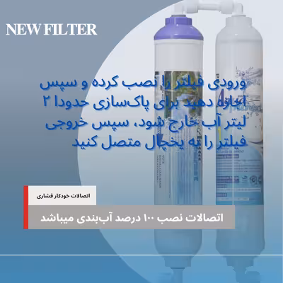 فیلتر تصفیه آب یخچال و فریزر آکوا پیورست مدل ALKALINE PP 2500G مجموعه 2 عددی