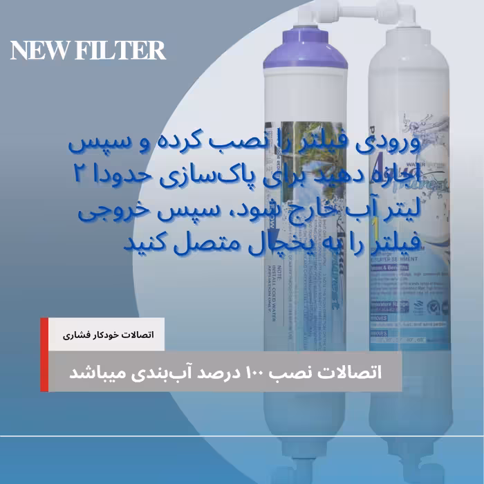 فیلتر تصفیه آب یخچال و فریزر آکوا پیورست مدل ALKALINE PP 2500G مجموعه 2 عددی