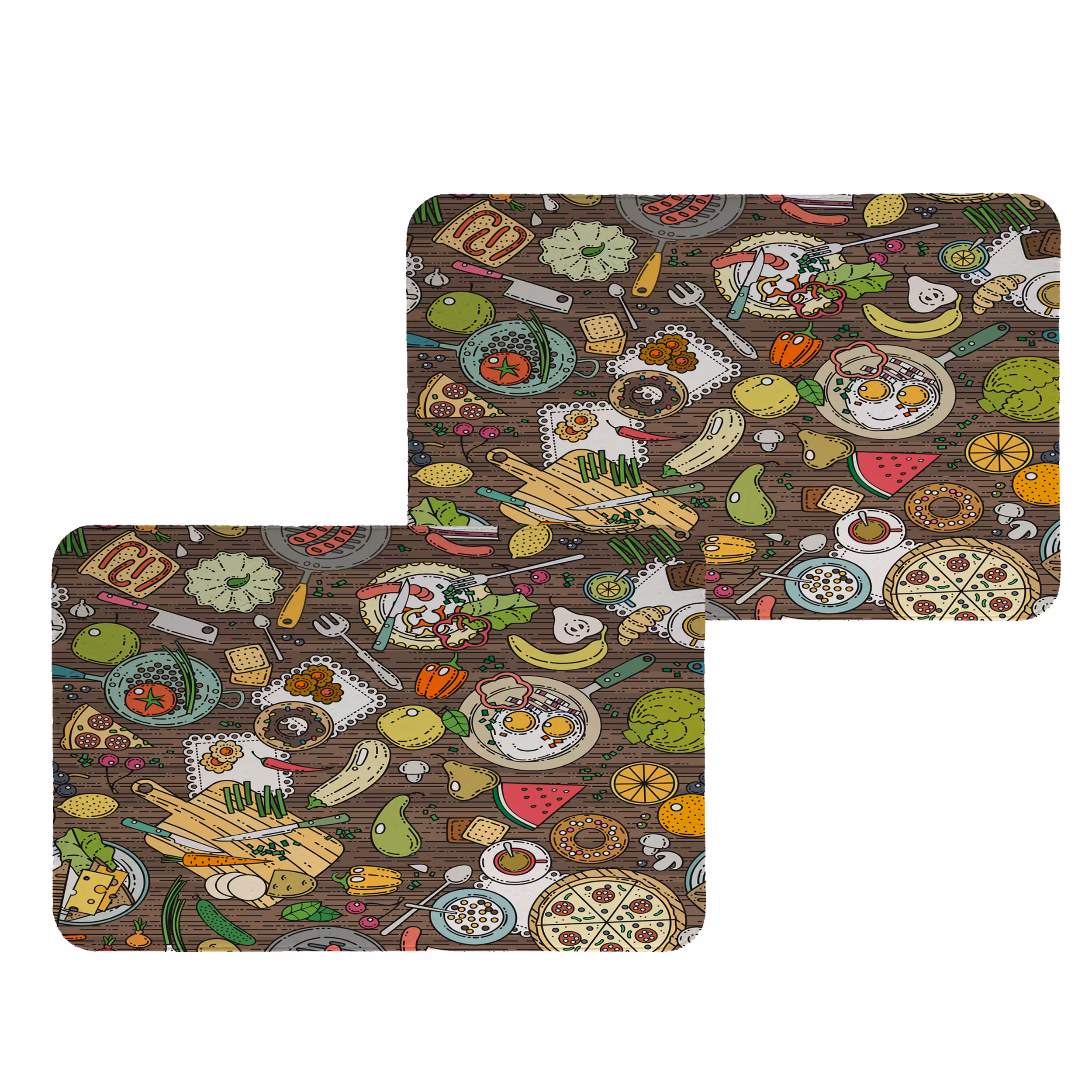 زیربشقابی طرح غذا کد 5002 مجموعه 2عددی