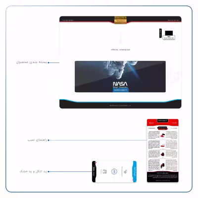برچسب پوششی ماهوت مدل NASA-Astronaut مناسب برای تبلت اپل iPad Air 2 2014 A1566