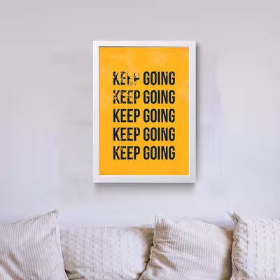 تابلو مدل دکوراتیو  Keep Going انگیزشی کدN193