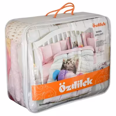 سرویس خواب نوزادی 8 تکه نوزاد ازدیلک مدل رنفورس طرح Smootie