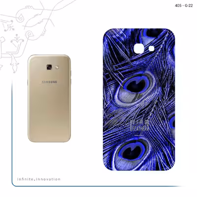 برچسب پوششی ماهوت مدل Purple Feather مناسب برای گوشی موبایل سامسونگ Galaxy A7 2017