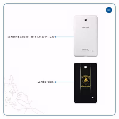برچسب پوششی ماهوت مدل Lamborghini مناسب برای تبلت سامسونگ Galaxy Tab 4 7.0 2014 T230