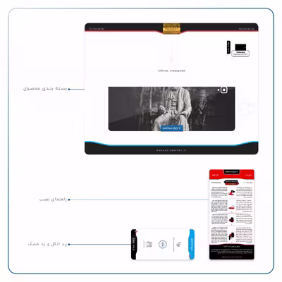 برچسب پوششی ماهوت مدل Ferdowsi-Logo مناسب برای تبلت سامسونگ Galaxy Tab S3 9.7 2017 T825