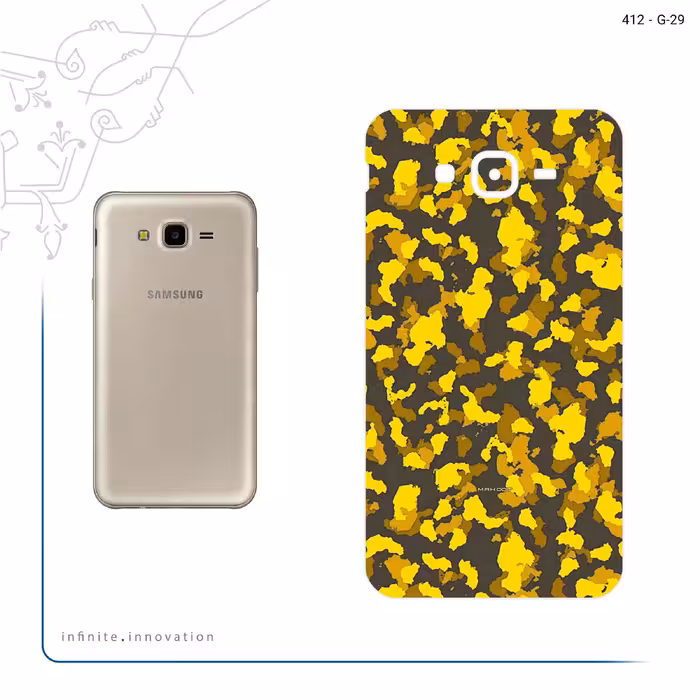 برچسب پوششی ماهوت مدل Yellow Infantry Army مناسب برای گوشی موبایل سامسونگ Galaxy J7 Core