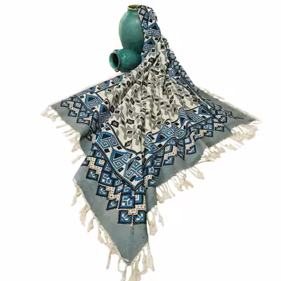 سفره قلمکار عطریان طرح گلیم قشقایی کد G481