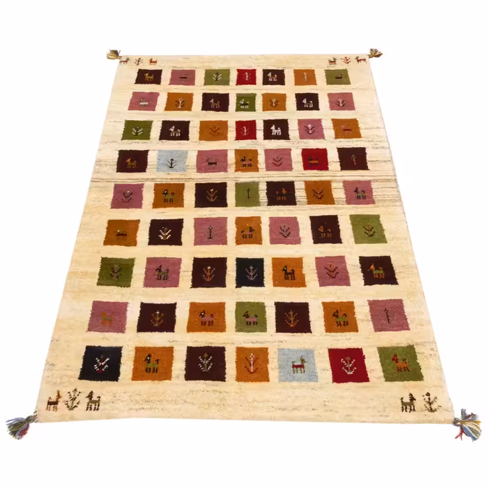 گبه دستباف ذرع و نیم سی پرشیا کد 122242