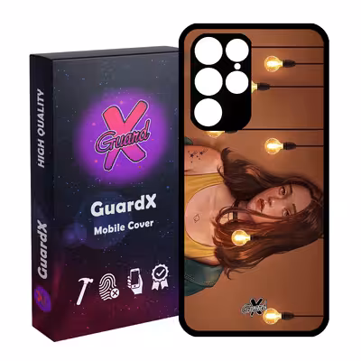 کاور گارد ایکس طرح Girl مدل Glass10034 مناسب برای گوشی موبایل سامسونگ Galaxy S22 Ultra