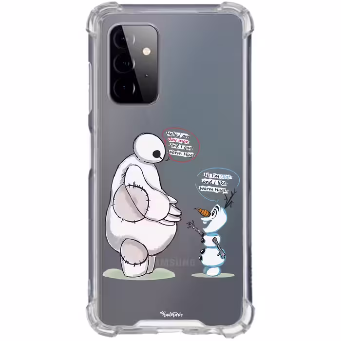 کاور طرح Olaf &amp; Baymax مناسب برای گوشی موبایل سامسونگ Galaxy A72 