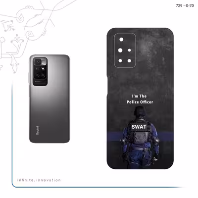 برچسب پوششی ماهوت مدل Police Officer مناسب برای گوشی موبایل شیائومی Redmi 10