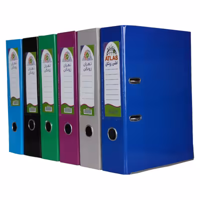 زونکن اطلس زونکن مدل لبه فلزی قفل دار A4-08 بسته 6 عددی