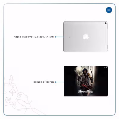 برچسب پوششی ماهوت مدل Prince of Persia مناسب برای تبلت اپل iPad Pro 10.5 2017 A1701