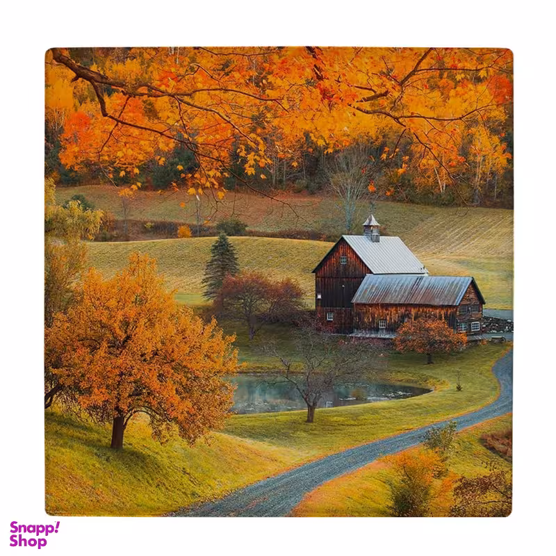 زیر لیوانی طرح دهکده پاییزی کد 3540194_1384