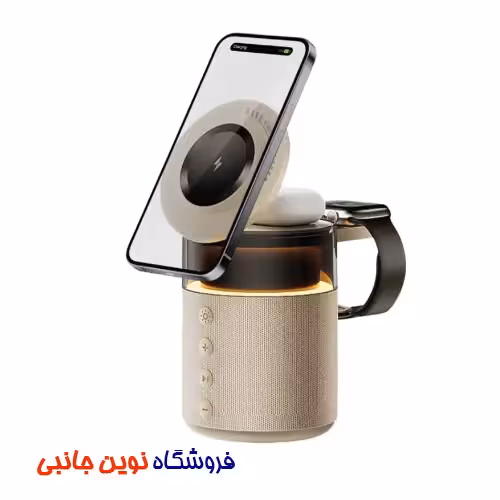 استند وایرلس شارژ چند کاره گرین لاین مدل GL-SP11 ا Green Lion 5 in 1 Wireless Charger (تک / عمده)