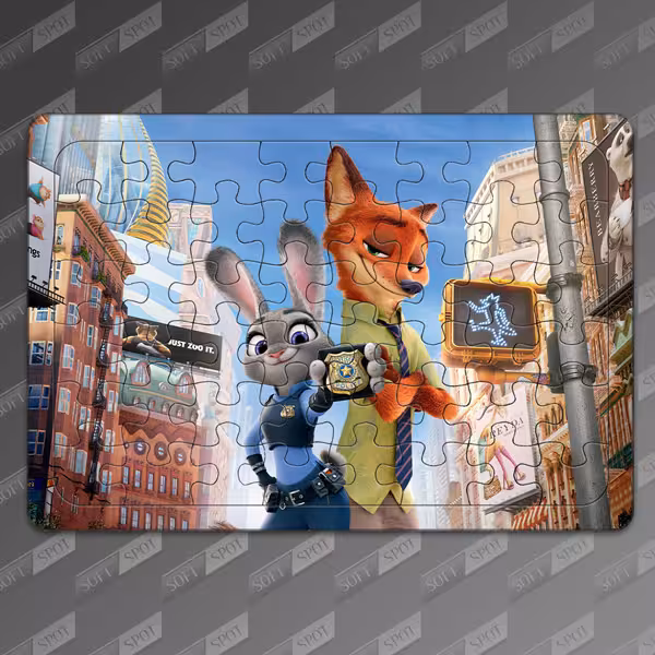 پازل طرح Zootopia Judy Hopps And Nick PZL-10