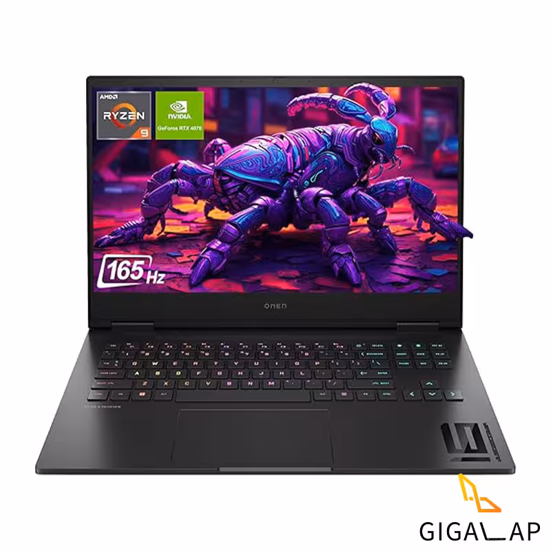 لپ تاپ HP OMEN GAMING 16 مدل R9 7940HS 16GB 1TB SSD 8GB RTX 4070 16.1 FHD 165HZ