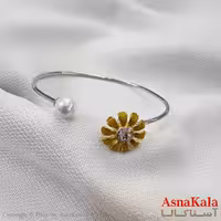 بنگل اسپرت استیل 316 مدل گل آفتابگردون  اصل کد DSB18600W