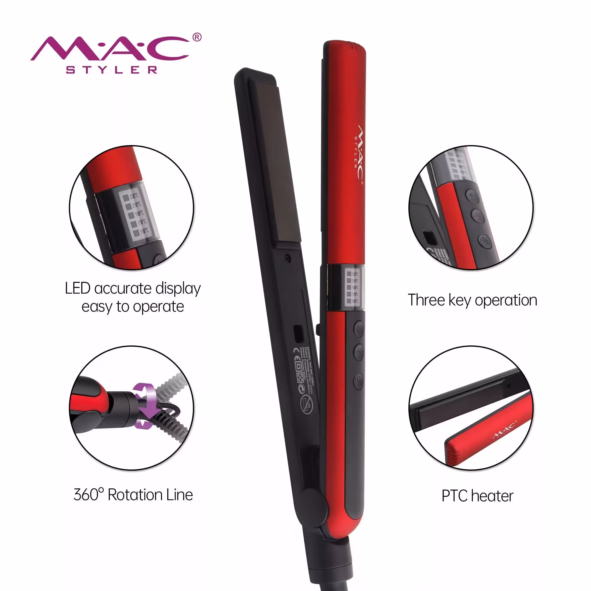 اتو مو مک استایلر مدل MC – 3060
